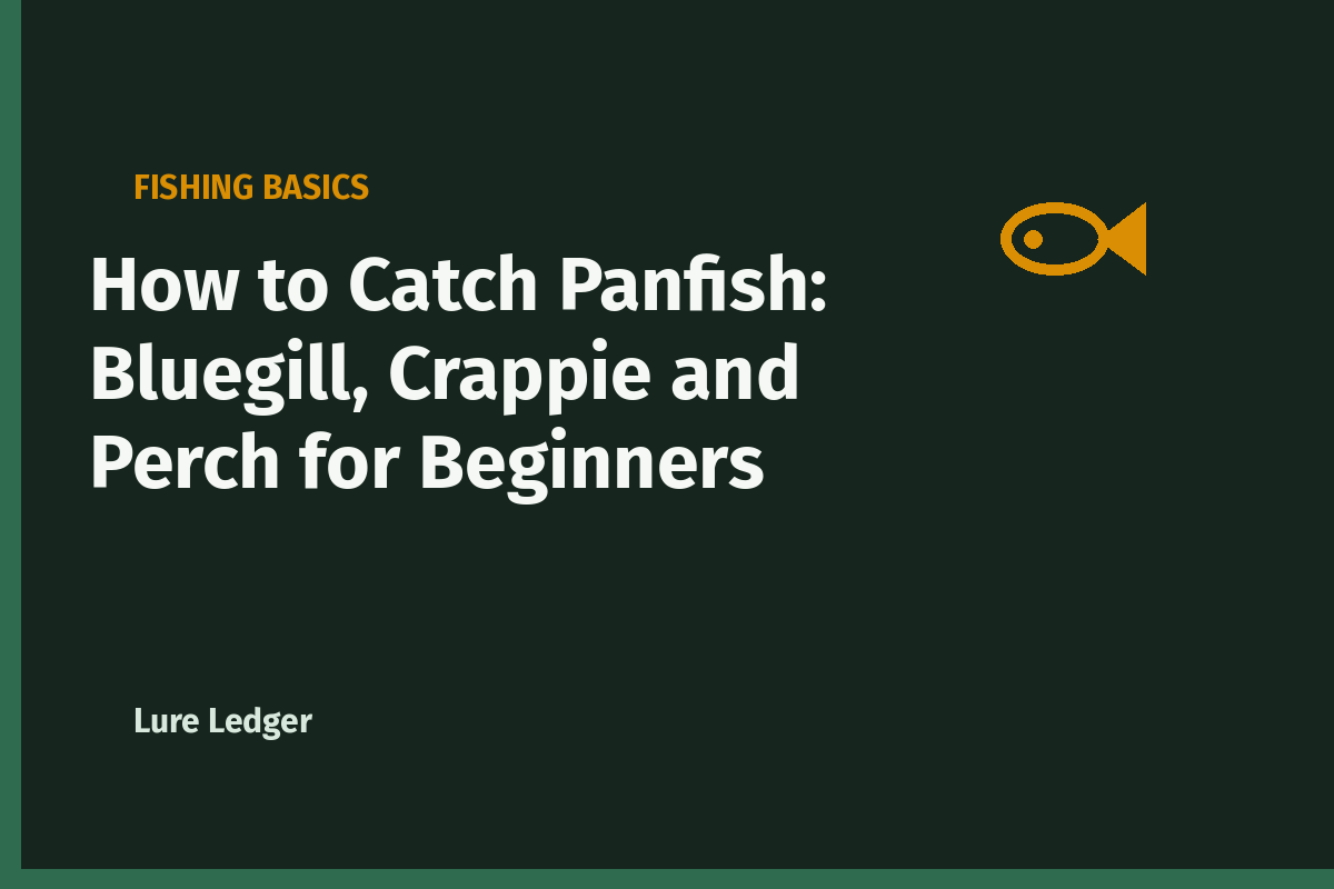 How to Catch Panfish: Bluegill, Crappie and Perch for Beginners