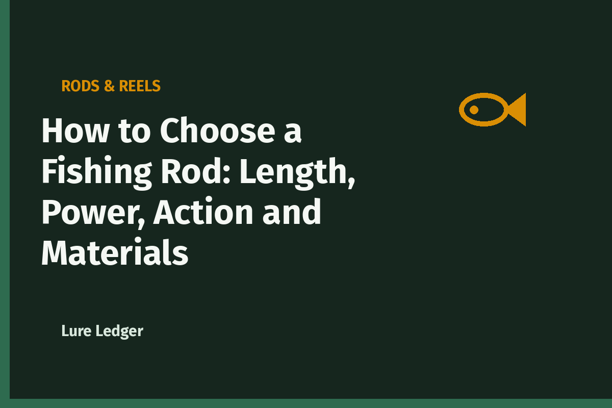 How to Choose a Fishing Rod: Length, Power, Action and Materials