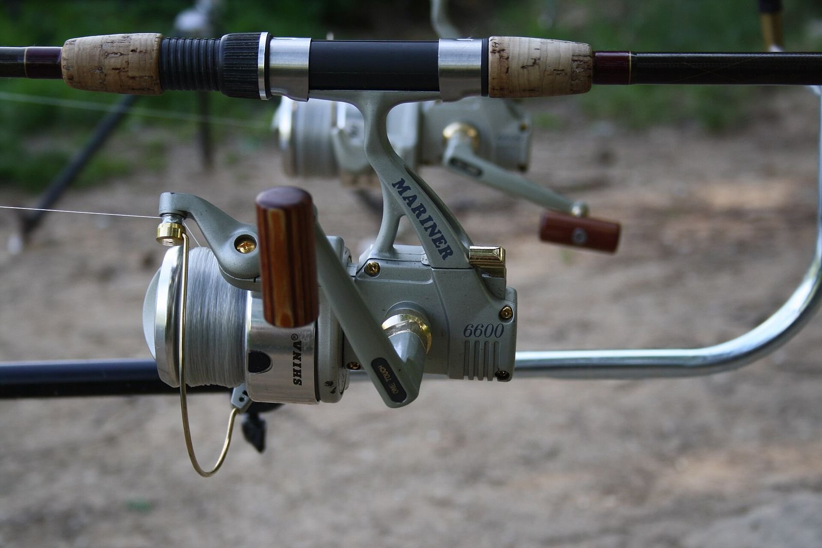 Fishing reel marimer shina 6600 near kralice pond near horní lhotice, kralice nad oslavou, třebíč district