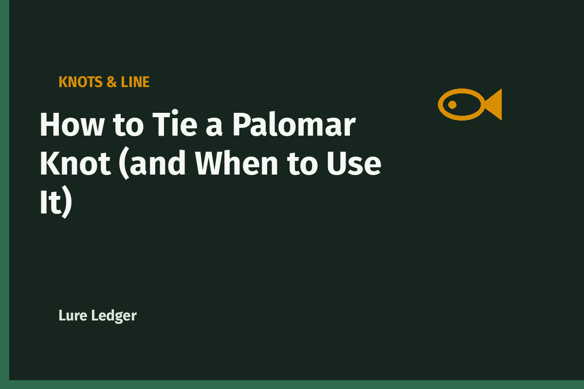 How to Tie a Palomar Knot (and When to Use It)