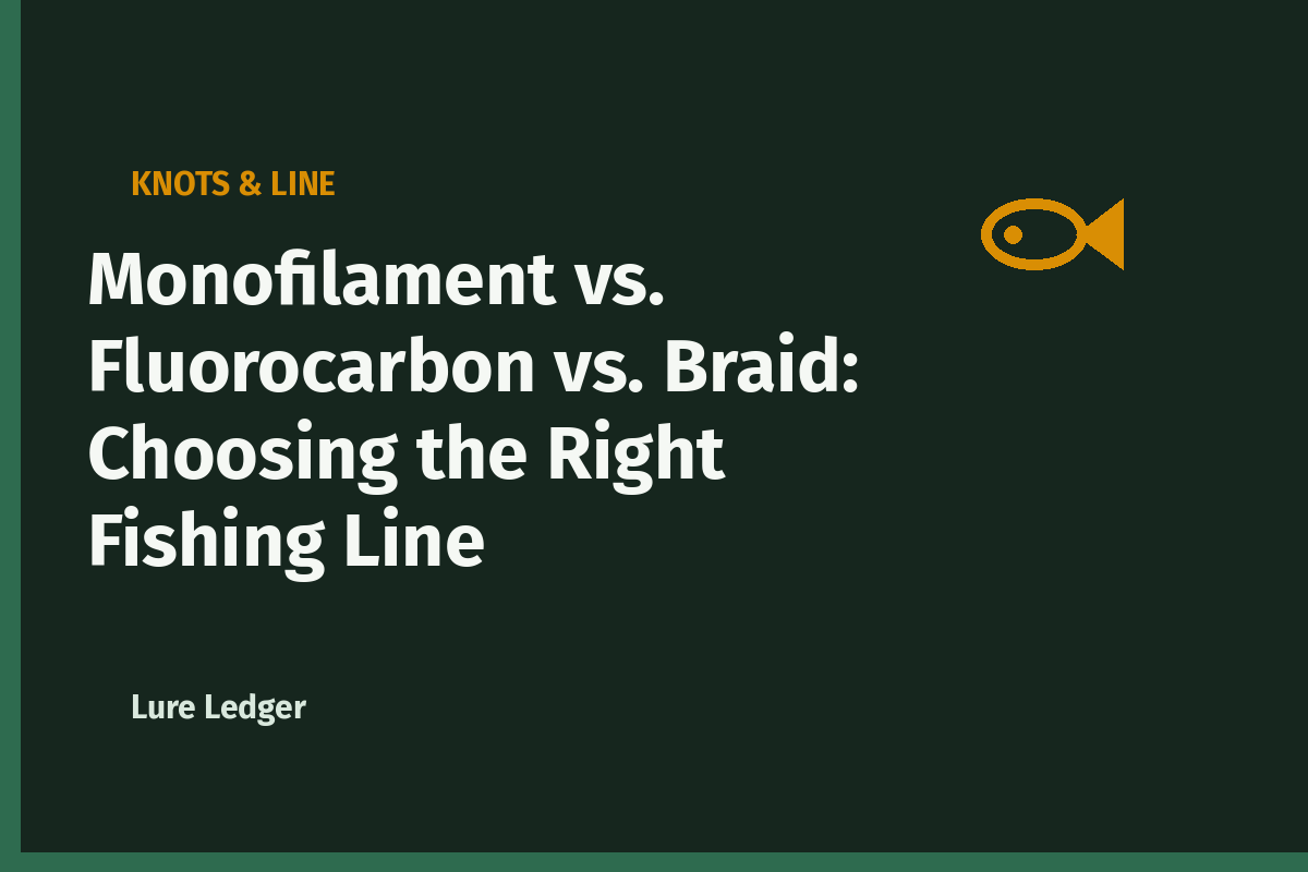 Monofilament vs. Fluorocarbon vs. Braid: Choosing the Right Fishing Line