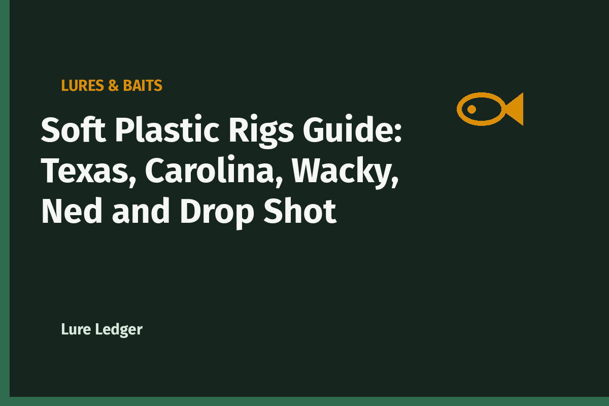Soft Plastic Rigs Guide: Texas, Carolina, Wacky, Ned and Drop Shot